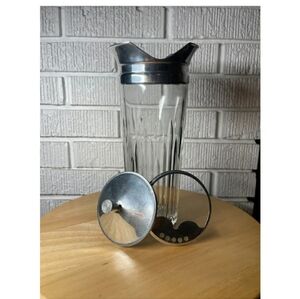 1950's Indiana Glass Cocktail Bar Shaker MCM